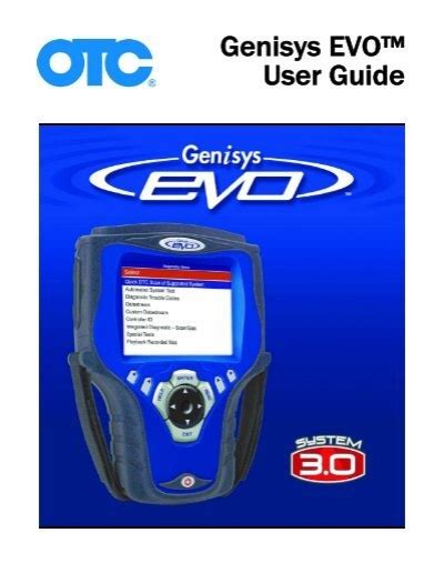 OTC GENISYS EVO USER MANUAL Pdf Download